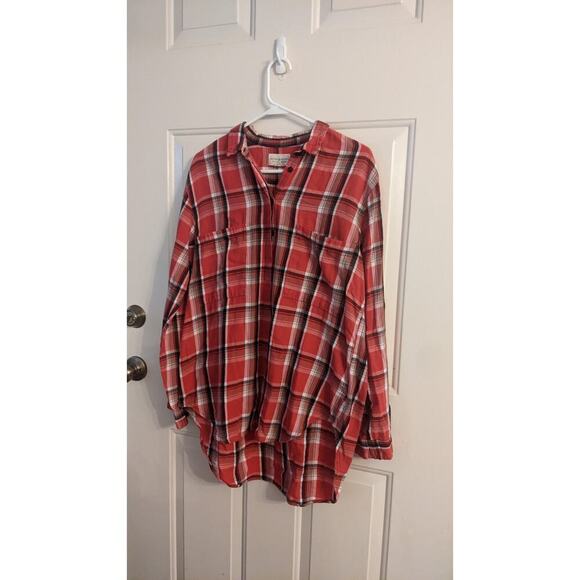 Denim & Supply Ralph Lauren Tops - Denim & Supply Ralph Lauren Plaid Lightweight High/Low Button Down Shirt, Large